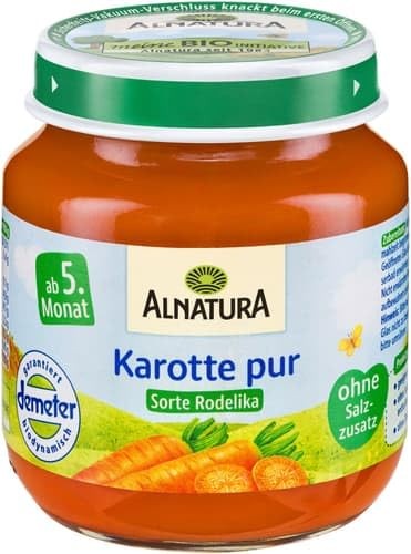 Bio babybrei karotten pur 120g - babybrei,