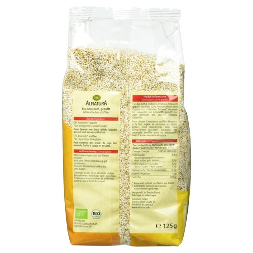 Alnatura bio amaranth gepufft - alnatura,