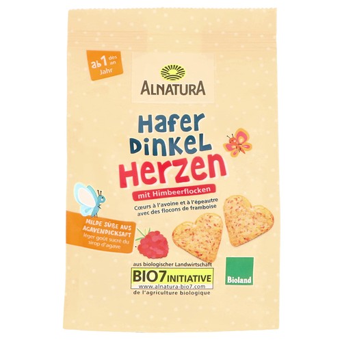 Bio hafer dinkel herzen 125g - hafer-dinkel-herzen,